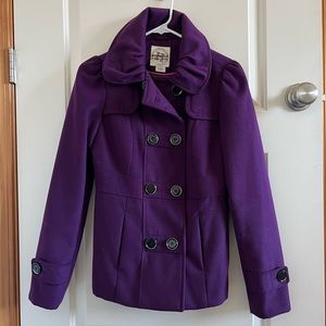 Purple Hydraulic Pea Coat